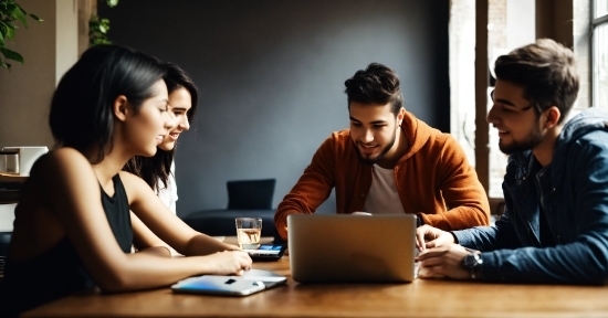 Table, Computer, Personal Computer, Laptop, Desk, Interaction