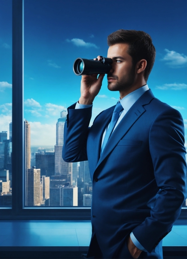 Cloud, Blue, Sky, Flash Photography, Dress Shirt, Tie