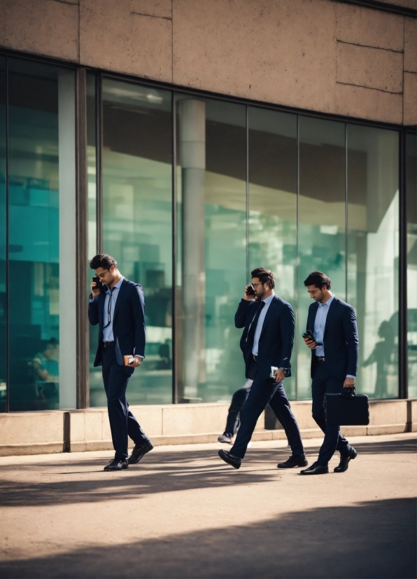 Suit Trousers, Sleeve, Standing, Gesture, Collar, City