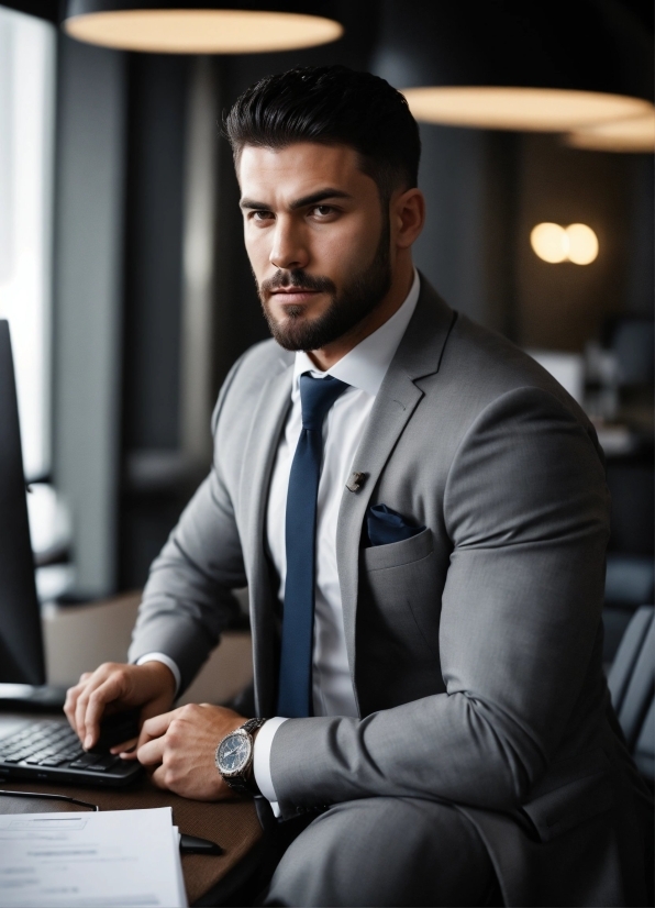 Watch, Muscle, Dress Shirt, Flash Photography, Sleeve, Tie