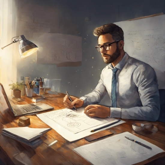 Glasses, Table, Desk, Writing Desk, Eyewear, Wood