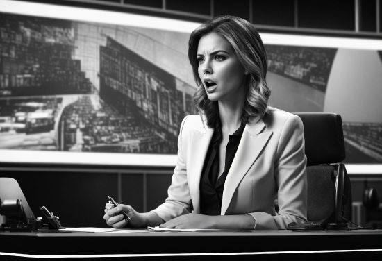 Television Presenter, Flash Photography, Blackandwhite, Style, Blazer, Whitecollar Worker