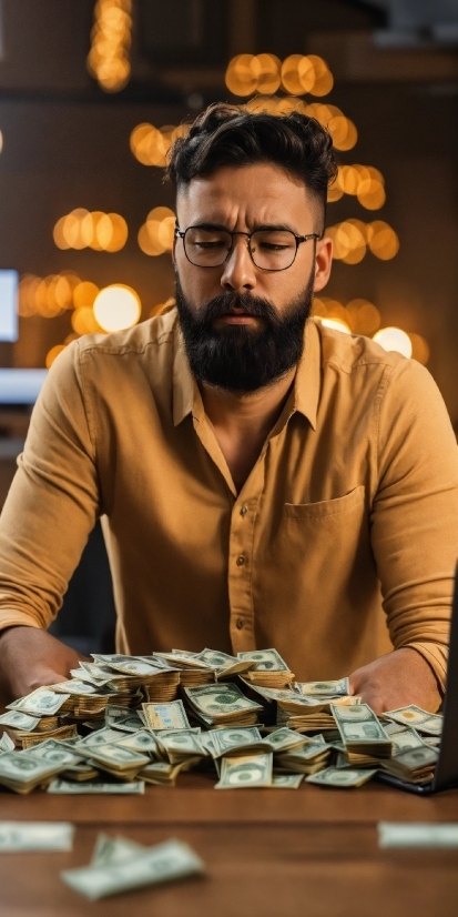 Forehead, Glasses, Chin, Hairstyle, Photograph, Beard