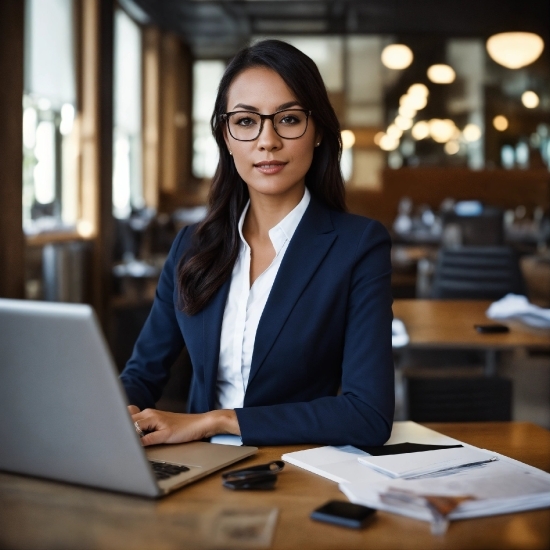 Glasses, Table, Furniture, Computer, Laptop, Personal Computer