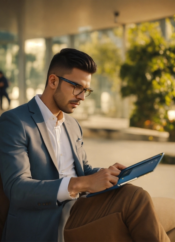 Glasses, Vision Care, Dress Shirt, Sleeve, Collar, Eyewear