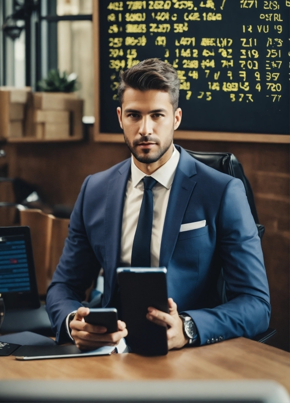 Microphone, Table, Tie, Handwriting, Tableware, Suit