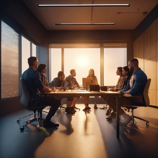 Table, Building, Computer, Conference Room Table, Laptop, Interior Design