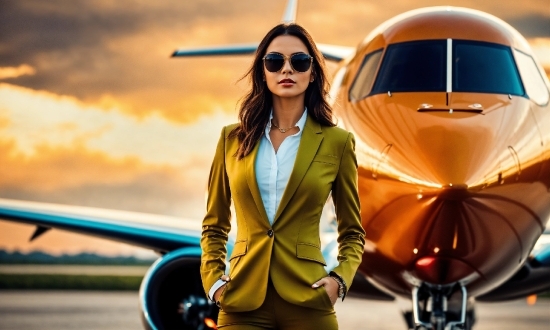 Outerwear, Photograph, Vehicle, Cloud, Eyewear, Aircraft