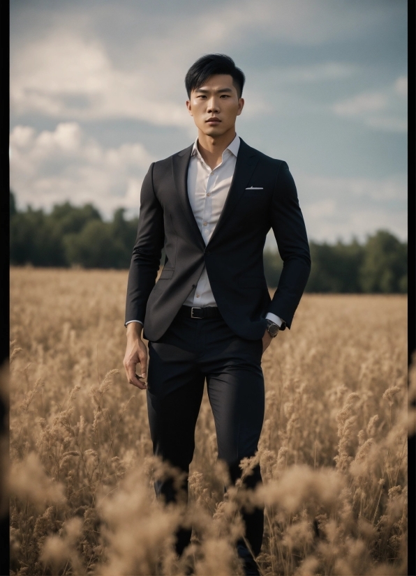 Sky, Cloud, Dress Shirt, People In Nature, Flash Photography, Sleeve