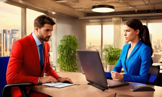 Computer, Table, Personal Computer, Plant, Laptop, Furniture