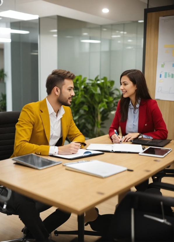 Table, Furniture, Plant, Chair, Conference Room Table, Building