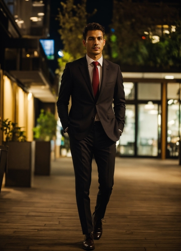 Dress Shirt, Flash Photography, Sleeve, Standing, Collar, Suit