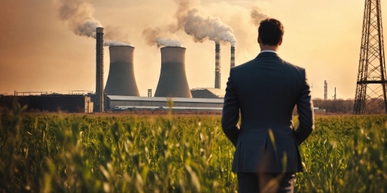 Cooling Tower, Nuclear Power Plant, Sky, Plant, Cloud, People In Nature