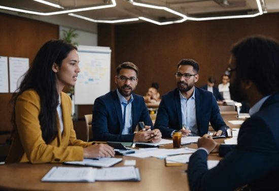 Table, Outerwear, Coat, Tie, Organism, Conference Room Table