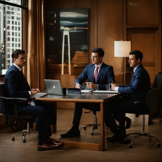 Table, Laptop, Computer, Chair, Building, Whitecollar Worker