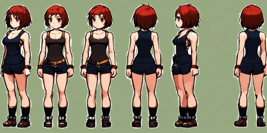 Clothing, Footwear, Joint, Arm, Cartoon, Muscle
