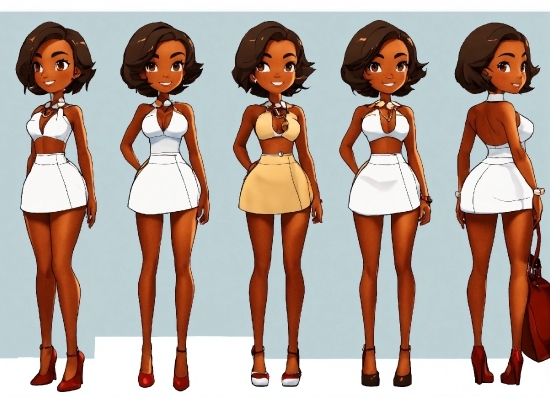 Hair, Head, Cartoon, Social Group, Fashion Design, Thigh