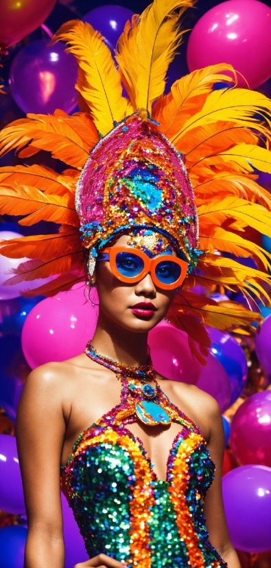 Human, Performing Arts, Yellow, Mardi Gras, Headgear, Entertainment