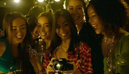 Smile, Hair, Photograph, Eye, Yellow, Camera Lens