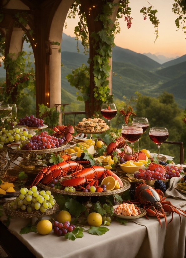 Food, Plant, Table, Natural Foods, Tree, Sky