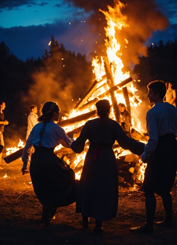 World, People In Nature, Fire, Heat, Flame, Tree