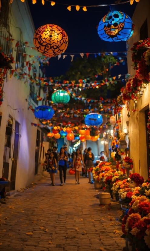 Light, Blue, World, Temple, Flower, Market