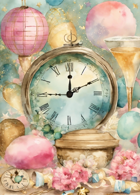 Nature, Lighting, Clock, Pink, Art, Tints And Shades