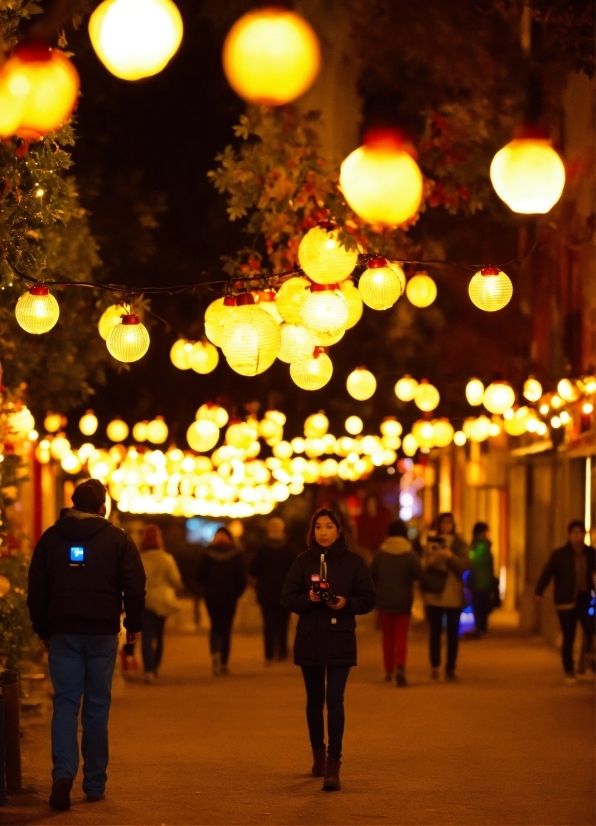 Light, Orange, Lighting, Sky, Public Space, Street Light