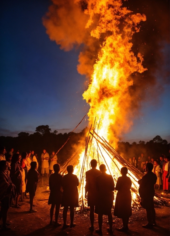 Sky, World, Fire, Heat, People In Nature, Flame