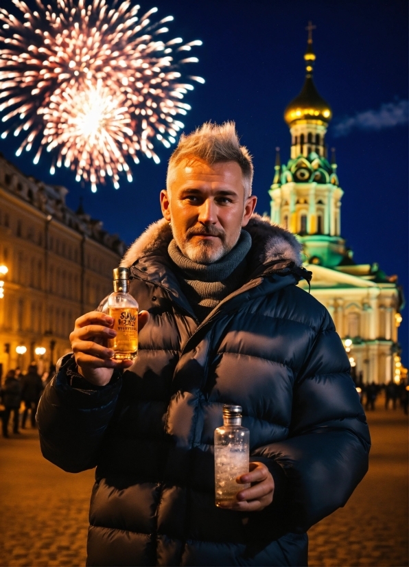 Hand, Sky, Light, World, Fireworks, Standing