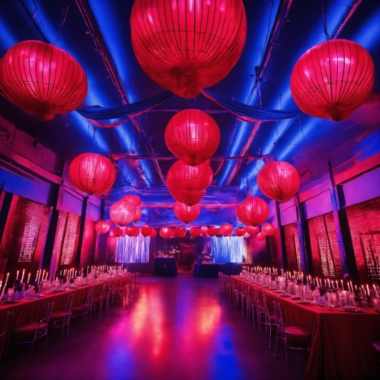 Decoration, Purple, Light, Blue, Lantern, Lighting