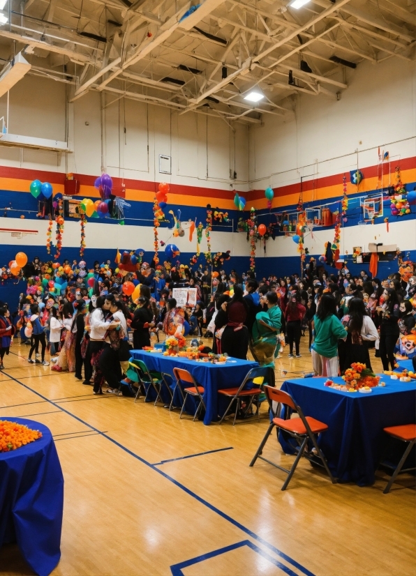 Table, Field House, Chair, Hall, Crowd, Competition Event