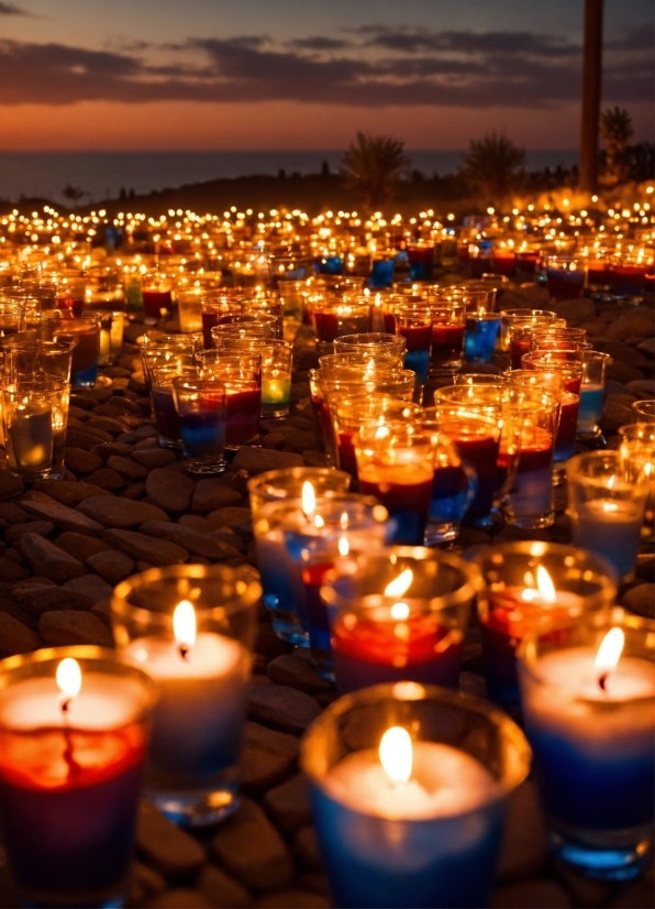 Sky, Candle, Photograph, Light, Wax, Nature