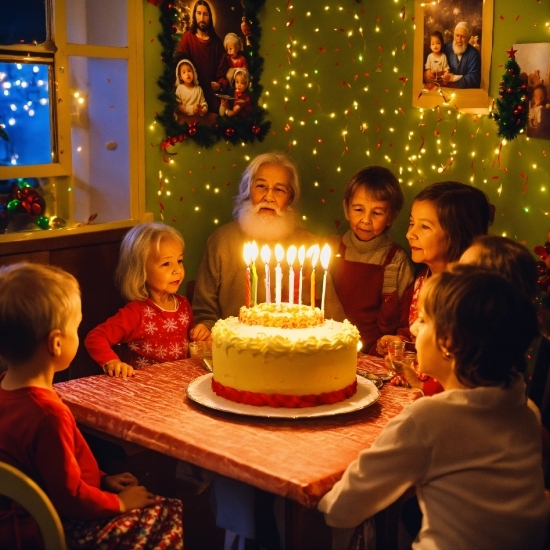 Food, Candle, Smile, Table, Birthday Candle, Cake