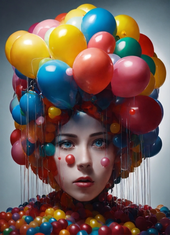 Light, Blue, Human, Fashion, Balloon, Lipstick