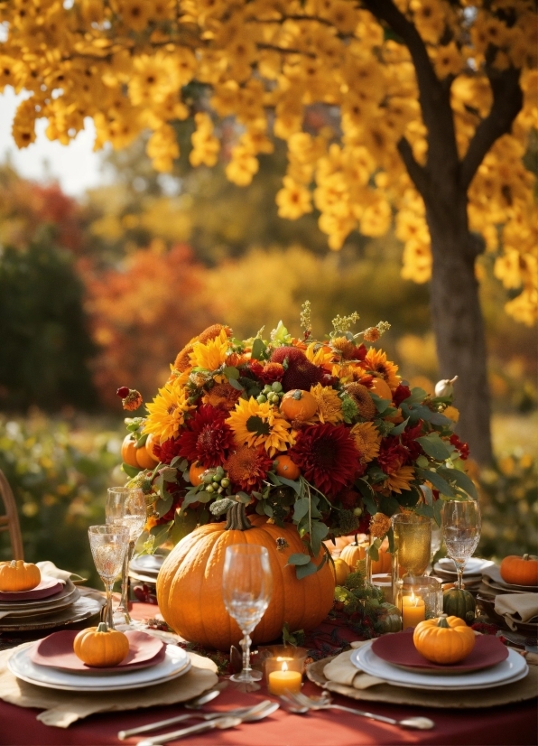 Table, Tableware, Plant, Furniture, Flower, Food