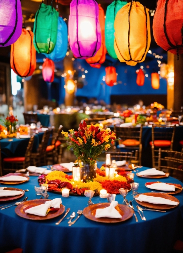 Table, Decoration, Furniture, Light, Orange, Tableware