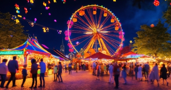 Sky, World, Lighting, Entertainment, Leisure, Ferris Wheel