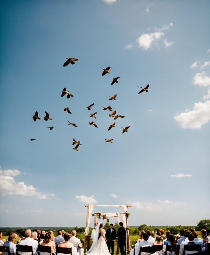 Cloud, Sky, Bird, Tree, Happy, Animal Migration