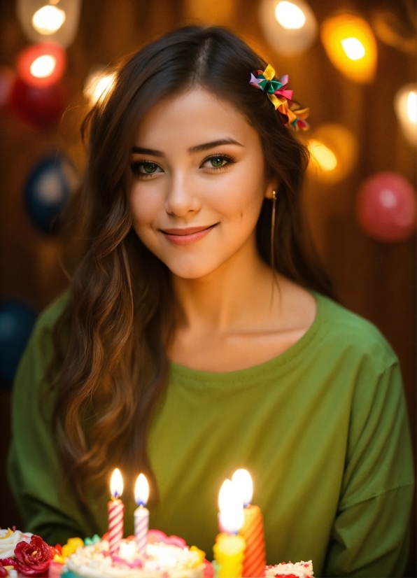 Smile, Food, Candle, Birthday Candle, Orange, Flash Photography