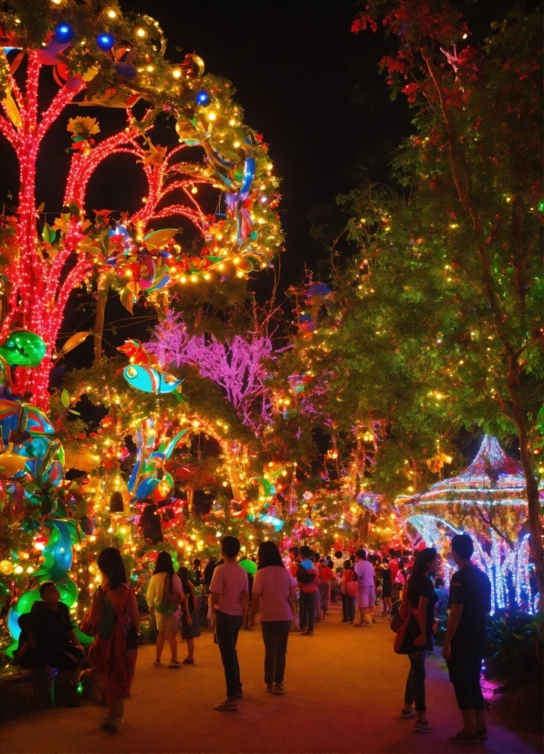 Light, Lighting, Sky, Christmas Decoration, Public Space, Landmark