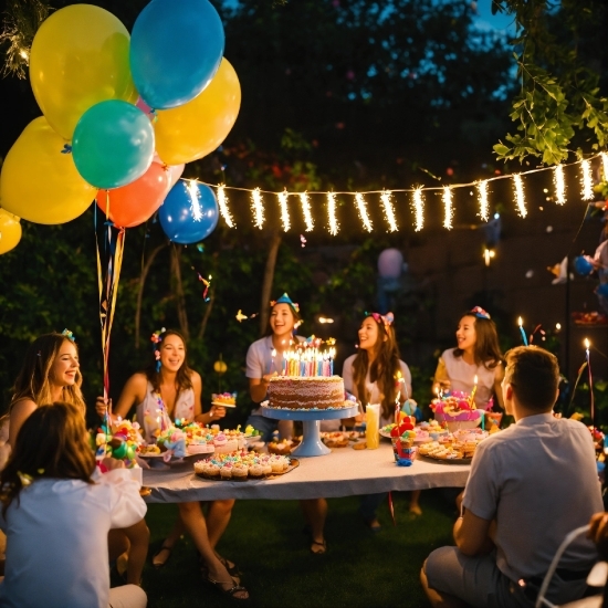 Food, Table, Lighting, Yellow, Sharing, Leisure