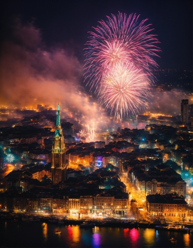 Sky, Fireworks, Atmosphere, Light, Nature, World