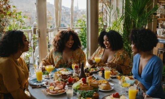 Table, Tableware, Food, Plate, Sharing, Plant