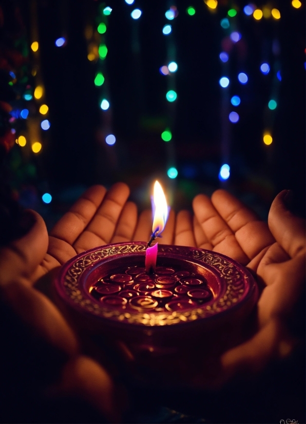 Candle, Light, Nature, Purple, Plant, Lighting