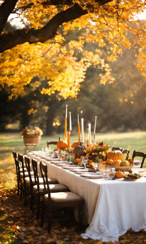 Table, Furniture, Tableware, Plant, Nature, Chair