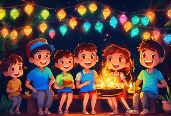 Smile, Facial Expression, Cartoon, World, Happy, Lighting