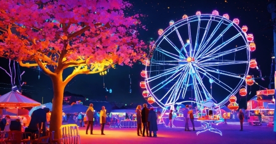 Plant, Sky, World, Light, Nature, Ferris Wheel