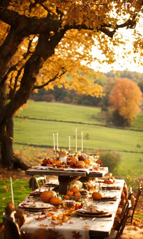 Plant, Food, Tableware, Table, Tree, Nature