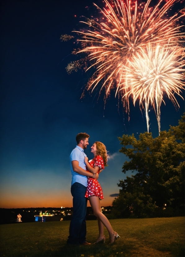 Sky, Fireworks, Photograph, Nature, Flash Photography, Lighting